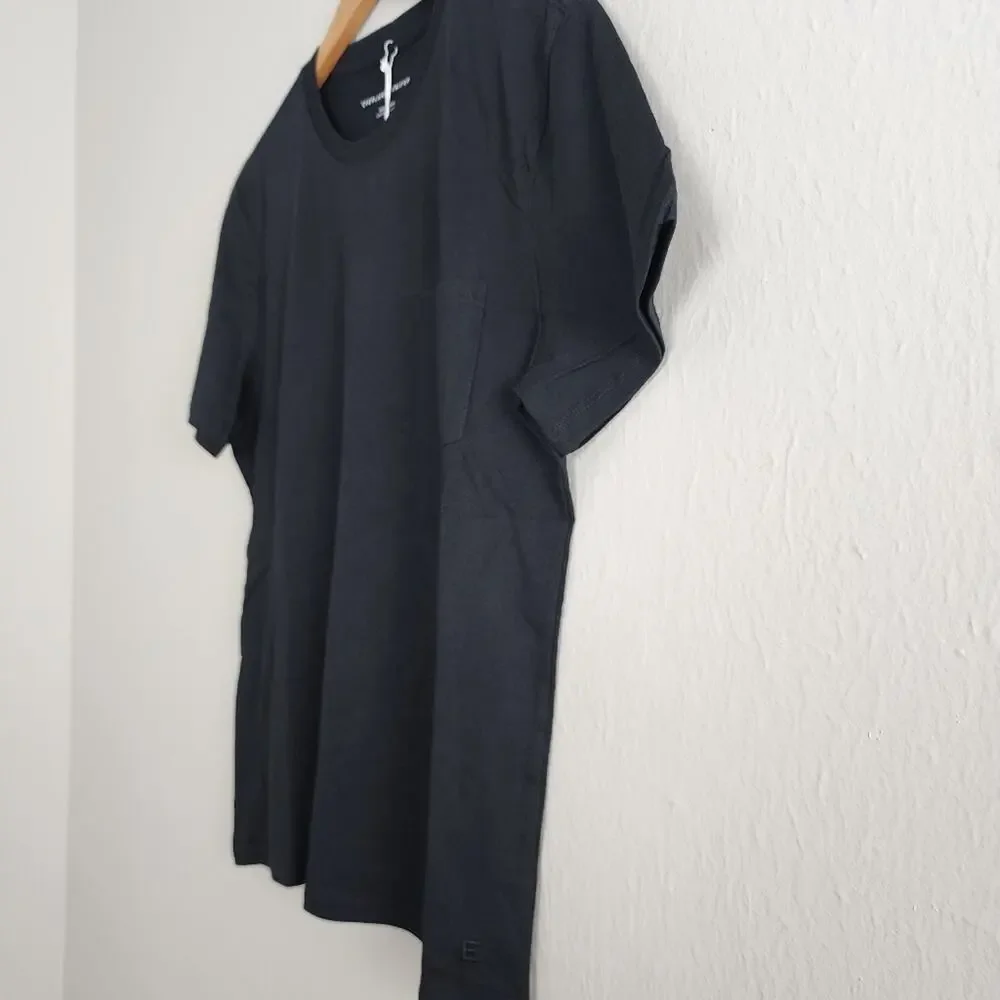 Everlane Uniform Organic Cotton Pocket Tee Black Short Sleeve Men's T-Shirt M - Picture 5 of 8